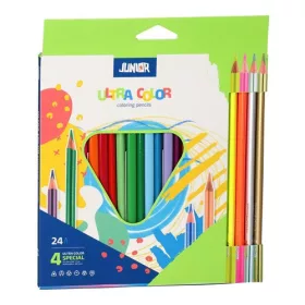   Színes ceruza Junior Ultra color háromszög alakú, 20+4 darabos