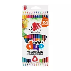 Színes ceruza Ico Süni kétvégű 12/24 háromszögletű