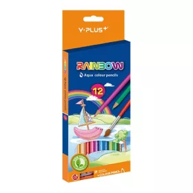   Színes ceruza  Y-Plus+ Rainbow akvarell hegyezővel 12 db-os klt.