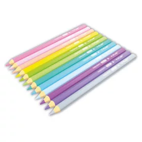   Színes ceruza Y-Plus+ Rainbow Pastel Jumbo 12 db-os hegyezővel