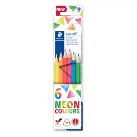   Színes ceruza Staedtler Ergosoft Neon háromszögletű  6 db-os klt.
