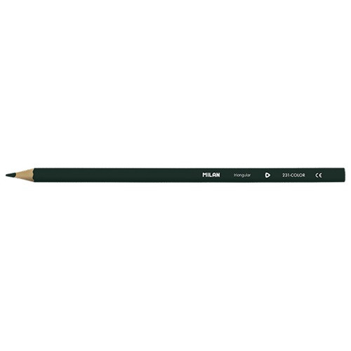 Színes ceruza Milan háromszögletű vékony fekete