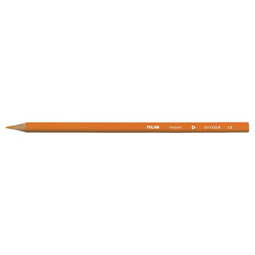 Színes ceruza Milan háromszögletű vékony narancssárga