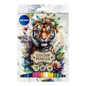 Színes ceruza Centrum TIGER hatszögletű 18 db-os klt.-ben