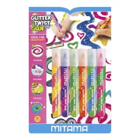 Kreatív ragasztó Mitama 10,5 ml csillámos 6 db-os klt.