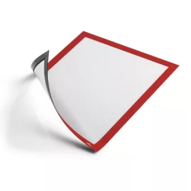   Információs tábla Durable Duraframe A/4 mágneses hátlappal és mágneses kerettel 5 db/csomag piros
