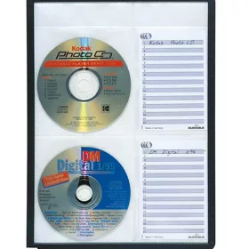 Bemutatótábla CD tároló Durable Sherpa 4 db-os PP fekete