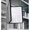 Bemutatótábla-tartó Durable Vario, fekete, mágneses rögzítéssel, 5 db panellel