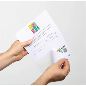   Látogatói meghívó Durable A/4 öntapadós fehér 100 db/csomag