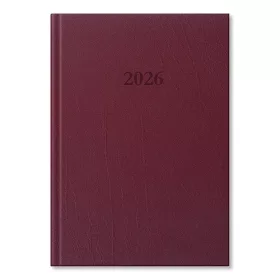   Határidőnapló Period Standard A/5 napi bordó műbőr 2026