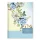 Határidőnapló Period Flowers A/5 napi Blue papír 2026