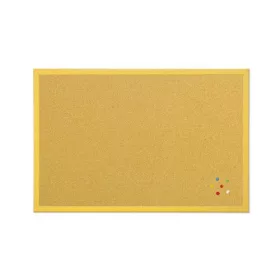 Parafatábla Bi-Office fakeretes 40x60 cm sárga