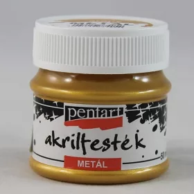 Kreatív akrilfesték Pentart metál 50 ml arany