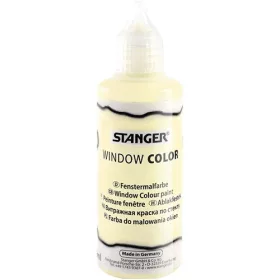   Kreatív üvegmatrica festék Stanger 80 ml fluoreszkáló zöldes-sárga