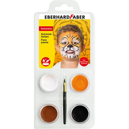 Kreatív arcfestő EberhardFaber 4 db-os klt tigris