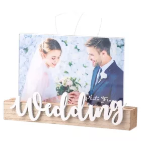   Képkeret Statovac Woody fa 10 x 15 cm asztali, fekvő Wedding