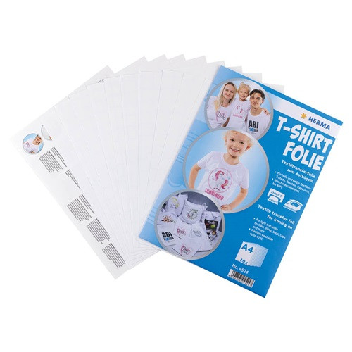 Kreatív vasalható fólia Herma A/4 világos pólóra 10 ív/csomag
