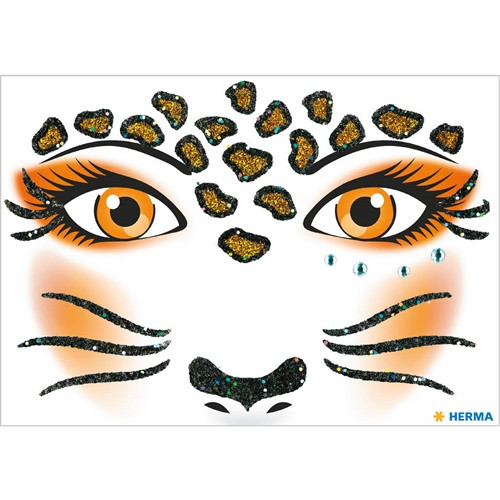 Dekormatrica Herma fényes arc matrica leopárd