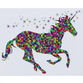   Kreatív kifestő klt. Centrum számozott, 40x50 cm, Unikornis