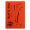 Művészeti rajztömb Clairefontaine GRAFiT A/4 80 lap 90g ragasztott fehér ponthálós