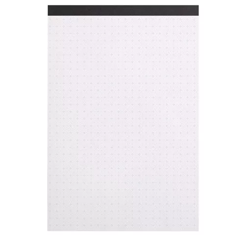 Művészeti rajztömb Clairefontaine Rhodia Touch A/4+ 50 lap 120g tűzött fehér kereszt- és ponthálós