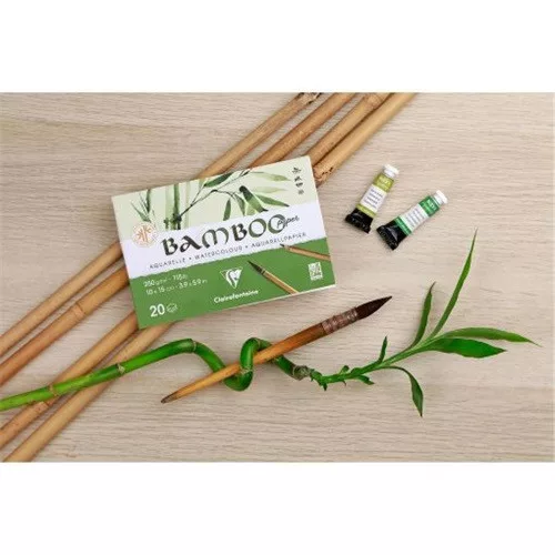 Művészeti rajztömb Clairefontaine Bamboo A/4 20 lap 250g álló akvarell technikához