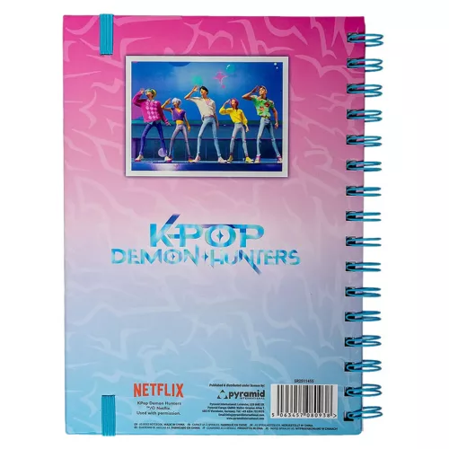 K-pop Démonvadászok Saja Boys spirál notesz, vonalas füzet A5