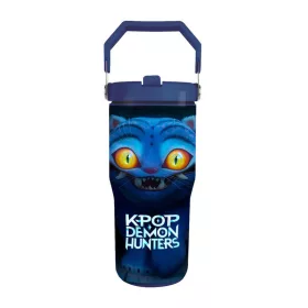   K-pop Démonvadászok Derpy rozsdamentes acél thermo szívószálas kulacs 600 ml