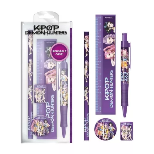 K-pop Démonvadászok Purple írószer szett 5 db-os