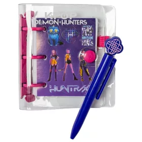   K-pop Démonvadászok Purple mini notesz tollal és matricákkal