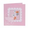 Díszkártya rózsaszín Pixelhobby