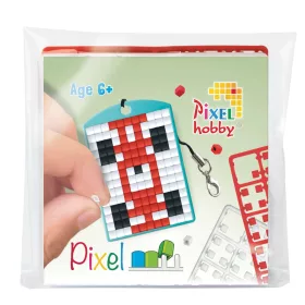   Pixelhobby  23112 Kulcstartó szett (színes kulcstartó alaplap + 3 szín) új Versenyautó