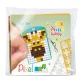 Pixelhobby  23120 Kulcstartó szett (színes kulcstartó alaplap + 3 szín) új Zsiráf