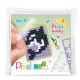 Pixelhobby  23121 Kulcstartó szett (színes kulcstartó alaplap + 3 szín) Orka