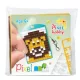 Pixelhobby  23131 Kulcstartó szett (színes kulcstartó alaplap + 3 szín) új Oroszlán