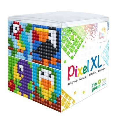 Pixelhobby  24102 Pixel XL készlet Madarak (4 kis alaplap 12 szín)