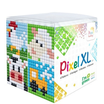 Pixelhobby  24110 Pixel XL készlet Tanya (4 kis alaplap 12 szín)