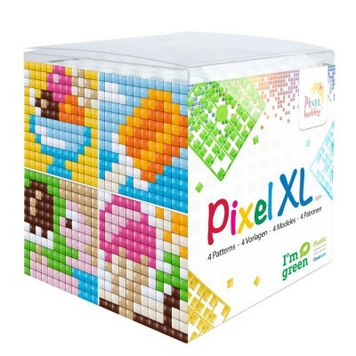 Pixelhobby  24115 Pixel XL készlet Fagylaltok (4 kis alaplap 12 szín)