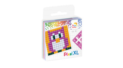 Pixelhobby  27001 Pixel XL szett Bagoly ( 1 kis alaplap,4 szín)