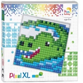   Pixelhobby  41008 Pixel XL készlet Krokodil (12*12 cm alaplapos)