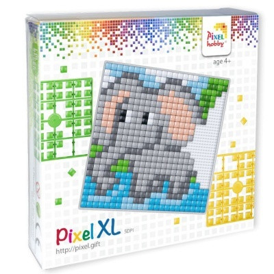 Pixelhobby  41033 Pixel XL készlet Elefánt (12*12 cm alaplapos)