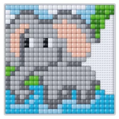 Pixelhobby  41033 Pixel XL készlet Elefánt (12*12 cm alaplapos)