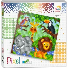 Pixelhobby  44001 Pixel 4 Alaplapos szett - Állatkert
