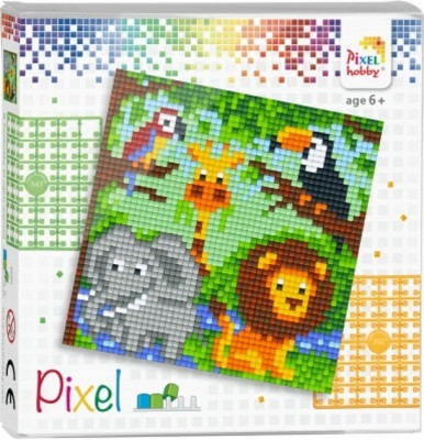 Pixelhobby  44001 Pixel 4 Alaplapos szett - Állatkert