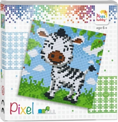 Pixelhobby  44013 Pixel 4 Alaplapos szett - Zebra