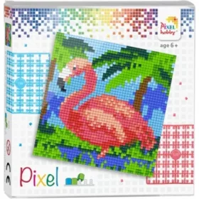 Pixelhobby  44014 Pixel 4 Alaplapos szett - Flamingo 1