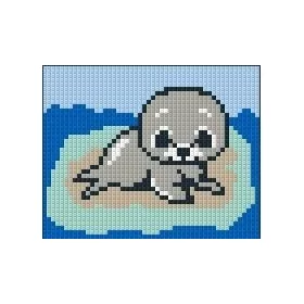 Pixelhobby  801034 Bébi fóka szett 12,7x10,1cm