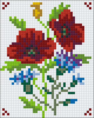 Pixelhobby  801075 Virág  kreatív szett (10,1x12,7cm)
