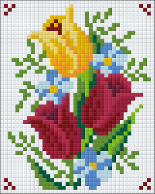 Pixelhobby  801078 Virág kreatív szett (10,1x12,7cm)