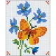 Pixelhobby  801086 Virág kreatív szett (10,1x12,7cm)